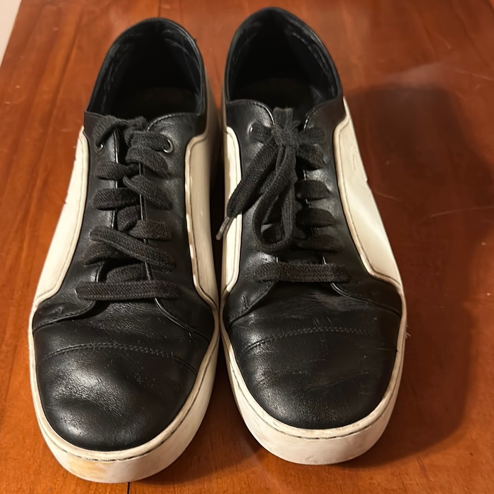 Chanel Black and White Sneakers